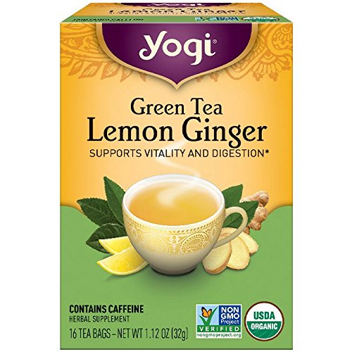 Yogi Organic Tea, Green Tea Lemon Ginger 16 ea
