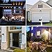 Solar Lights Outdoor [46 LEDs], Gixvdcu Solar Powered Motion Sensor Lights Waterproof Security Wireless Wall Lights for Outdoor, Garden, Patio Yard, Deck Garage, Fence, Driveway Porch (2 Pack)