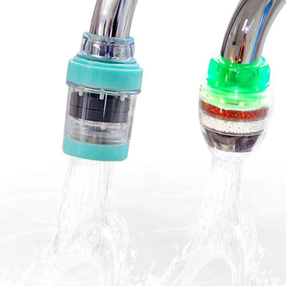 2 Pack Faucet Water Filters - Water Purifier Faucet Kitchen Faucet Water Filter with a Filter Element No-Cracking No-Leakage Fast Flow Kitchen Faucet Water Filter Fits Standard Faucets, Easy Install: Industrial & Scientific