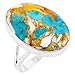 Turquoise Ring Sterling Silver (Pick Color)