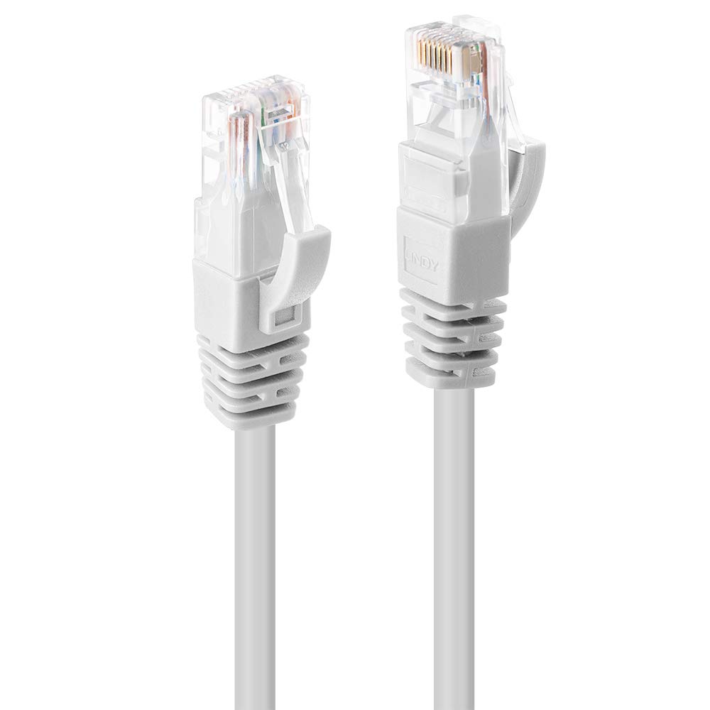 LINDY 30m Cat.6 U/UTP Ethernet Cable, White