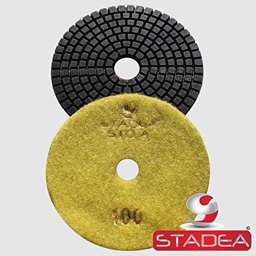 STADEA Premium Grade Wet 4" Diamond Polishing Pads Set For CONCRETE Polish