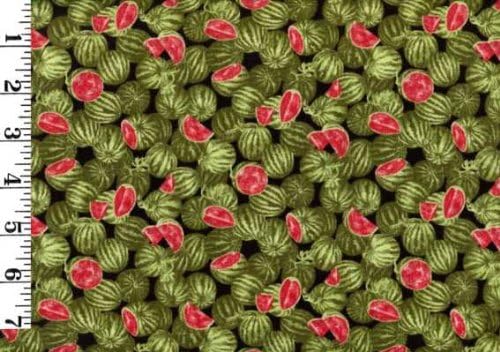 Farmer John Mini Watermelons From Quytle - 100% Cotton, 44" Wide By the Yard