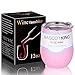 MASCOTKING 12 oz Wine Tumbler,Double Vacuum Insulated Wine Glass with Lids for Keeping Wine, Coffee, Drinks, Champagne, Cocktails -Perfect Family Gifts