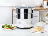 Tefal VC1451 Steam Cooker 2 Stainless Steel Baskets 6 L 900 W 24 cm view 2