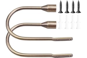 HSTYAIG Curtain Tiebacks, Decorative Drapery Curtain Holdbacks, Curtain Holder for Wide or Thick Window Draperies Set of 2 (B