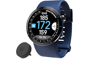 SHOT SCOPE TECHNOLOGIES Shot Scope X5 Golf GPS Watch - Premium GPS Watch with Automatic Performance Tracking | Distances, Hazards, Doglegs & Layups (Midnight Blue)
