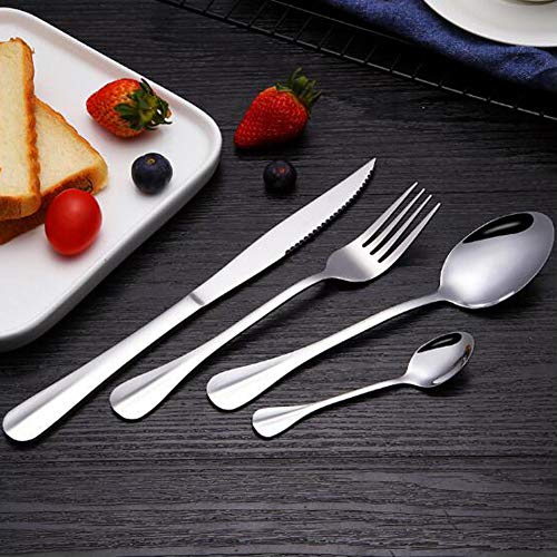 Z Set of 12 Stainless Steel Forks, Heavy Duty Restaurantgrade Silverware Dishwasher Safe
