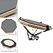 Artempo 12 Inch Silent Drum Practice Pad, Single Sided with a Gum Rubber Surface, Black