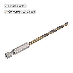 uxcell 2 Pcs High Speed Steel Hex Shank Twist Drill