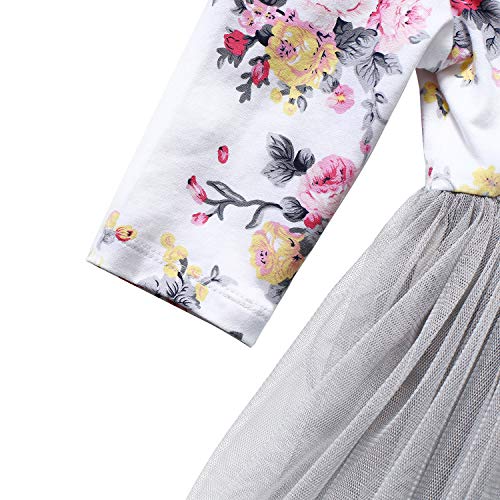 image for Flofallzique Long Sleeve Toddler Dress 1-9Years Old Maxi Girls Dress V