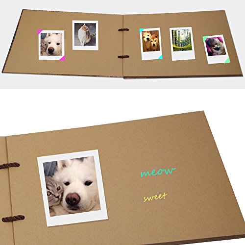 Katia Diy Photo Album Accessories for Polaroid Fujifilm Instax Mini 7s/ 8/ 9/ 25/ 50s Instant Film Camera with Stickers/ Pen