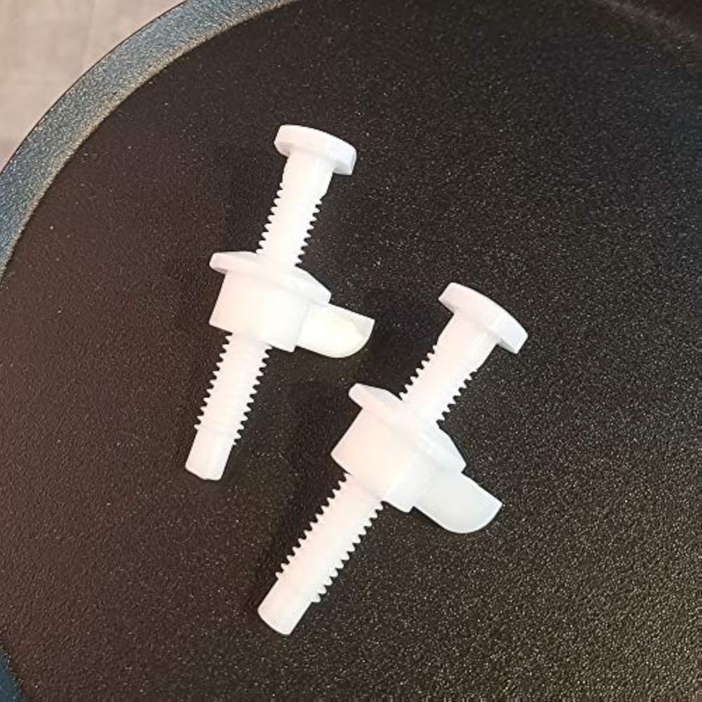 Universal Toilet Seat Hinge Bolt Screw For Bottom Mount HingesWhite