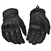 Outdoor Knuckle Tactical Gloves Motorcycle Motorbike ATV Riding Gloves Army Military Combat Full Finger Driving Gloves Black Large