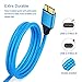 Besgoods USB 3.0 Cable Micro B, 3-Pack Colors 6ft Braided USB 3.0 Cable Fast Charger Cable for External Hard Drive, Samsung Galaxy S5, Note 3 - Blue White Pink