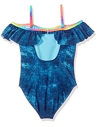 Ángel playa Big Girls 'hombro Emoji de mezclilla traje de baño de una pieza