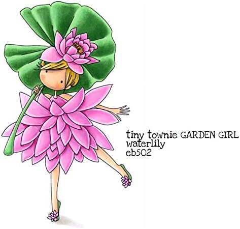 Stamping Bella Rubber Stamp - TT Garden Girl Water Lily