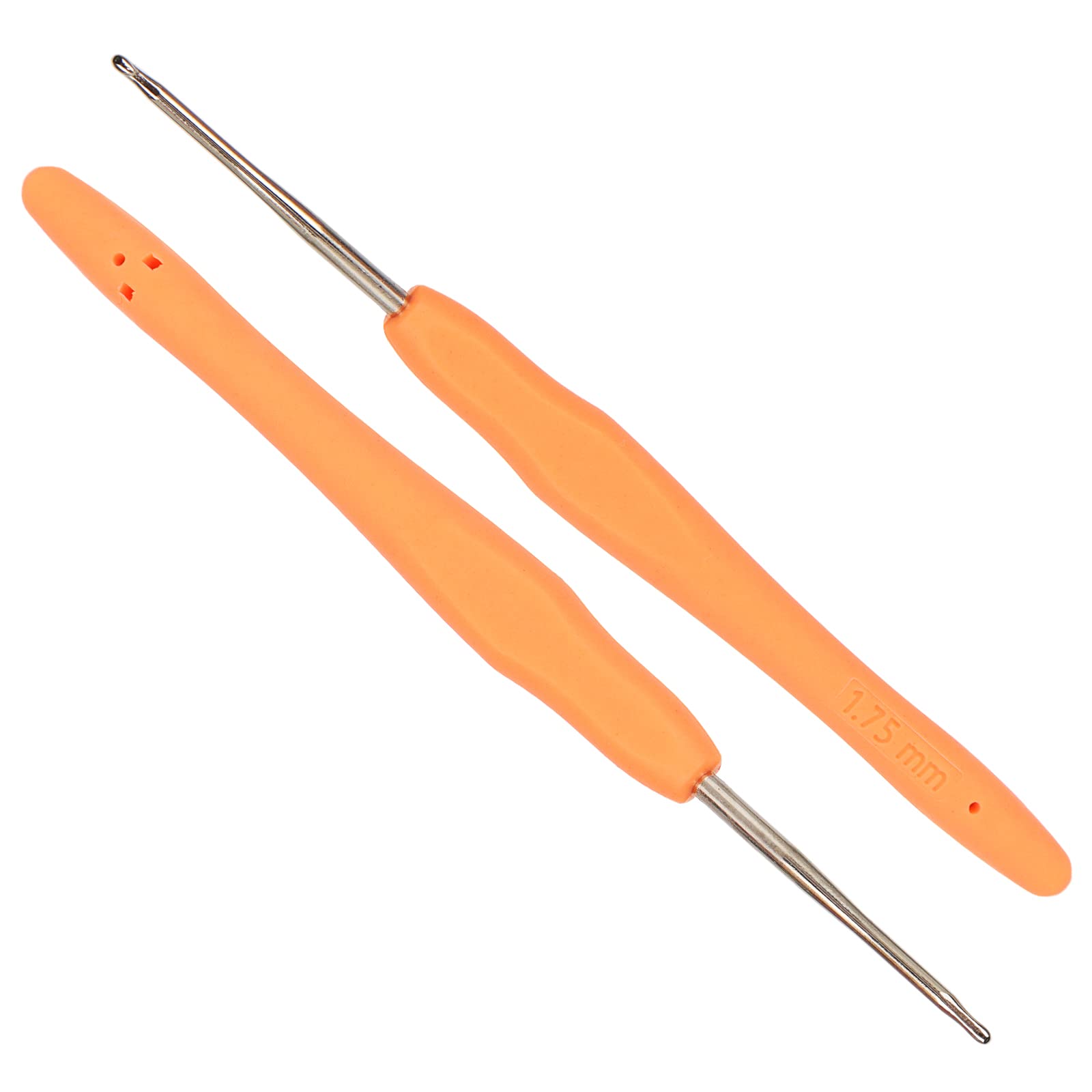 Coopay Crochet Hook 1.75mm 2 Pack, Small Crochet Hook for Amigurumi and Fine Crocheting, Tiny Crochet hook with Soft Handle, Small Crochet Hooks Ergonomic, Crochet Needles 1.75 mm UK Size