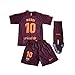 JonSnow Messi #10 FC Barcelona 3rd Champions League Jersey Shorts with Socks for Kids/Youth