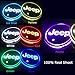 LED Car Cup Holder Lights for J e e p 7 Colors Changing USB Charging Mat Luminescent Cup Pad LED Interior Atmosphere Lamp 2pcs
