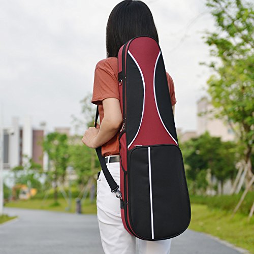 image for 4/4 Full Size Violin Case,FINO Professional Triangular Shape Violin Ha