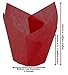 Katgely Red Tulip Baking Liners - Tulip Cupcake Liners Baking Liner Baking Cup - Enhance Cupcake Presentation Pack of 200