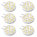 Kakanuo G8 LED Bulb Dimmable G8 2.5 Watt Warm White 3000K Puck Under Cabinet Lights Disc Type Under Counter Kitchen Lighting AC110-130V(Pack of 6)