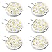 Kakanuo G8 LED Bulb Dimmable G8 2.5 Watt Warm White 3000K Puck Under Cabinet Lights Disc Type Under Counter Kitchen Lighting AC110-130V(Pack of 6)