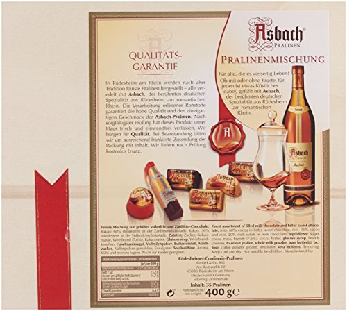 RCP Asbach Pralinenmischung, Holz-Geschenkkistchen, Mit und ohne Kruste, Flüssige Füllung, Alkoholhaltig, Tolles… – Bild 3