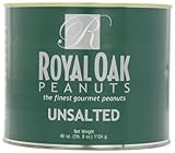 Royal Oak Gourmet Unsalted Virginia Peanuts, 40 Ounce Tins