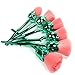 COSHINE 6pcs Pro Enchanted Rose Flower Nylon Hair Makeup Brush Set, for Foundation, Loose Powder, Blush, Shade