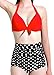ANGEL SECRET Girls Swimsuits Floral Polka Vintage High Waisted Bikinis