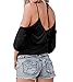 CoCo Fashion Women's Sexy V-neck Off Shoulder Spaghetti Strap Shirt Tops Blouses