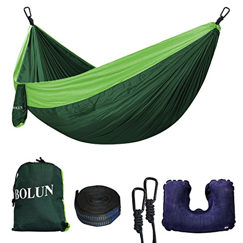 Camping hammock portable lightweight parachute nylon ha…