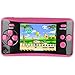 HigoKids Handheld Game Console for Kids Portable Retro Video Game Player Built-in 182 Classic Games 2.5 inches LCD Screen Family Recreation Arcade Gaming System Birthday Present for Children-Rose Red