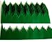 100pcs Japan Sushi Decoration Anti Bacterial Long Baran Grass Green Leaf Divider