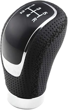 Amazon H Hilabee 交換用 5速 マニュアル 車 ギアシフトノブ 快適 ギアシフトノブ インストール簡単 全2選択 ブラック ブラック シフトノブ 車 バイク