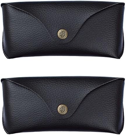 Dio Moda Pack of 2 Faux Leather Case || Case || Cover || Pouch For Eyewear || Sunglasses || Spectacles || Goggles
