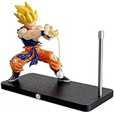 CBKSUHBADE Super Saiyan Night Light, LED Wave Effect, Magnetic Display Stand Blue