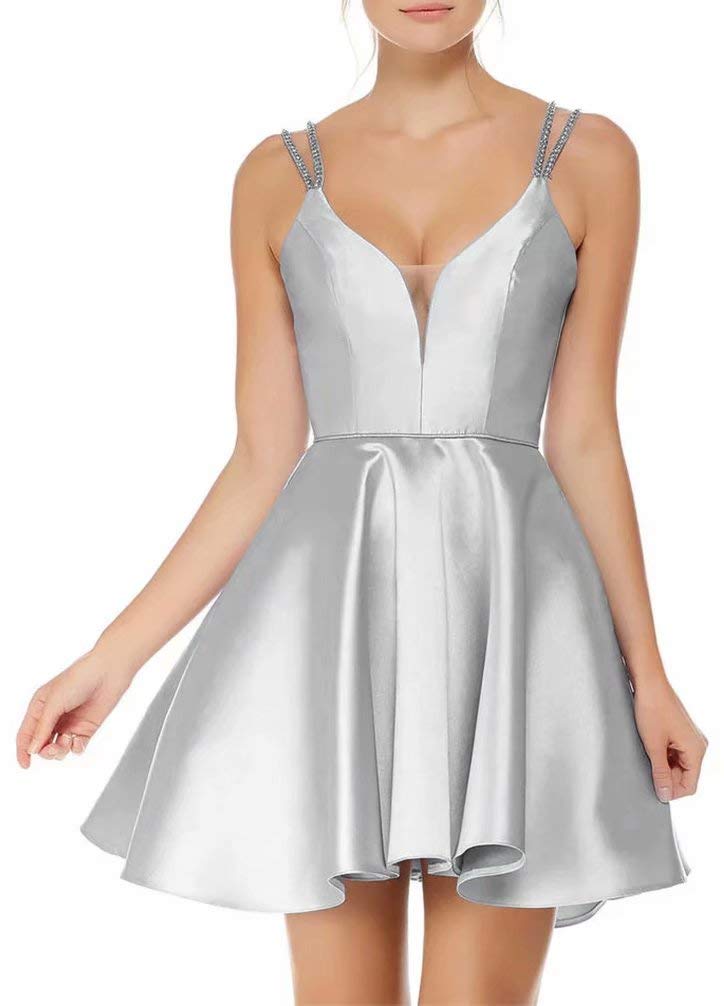 Juniors Dresses Short Prom Dresses with Pockets Spaghetti