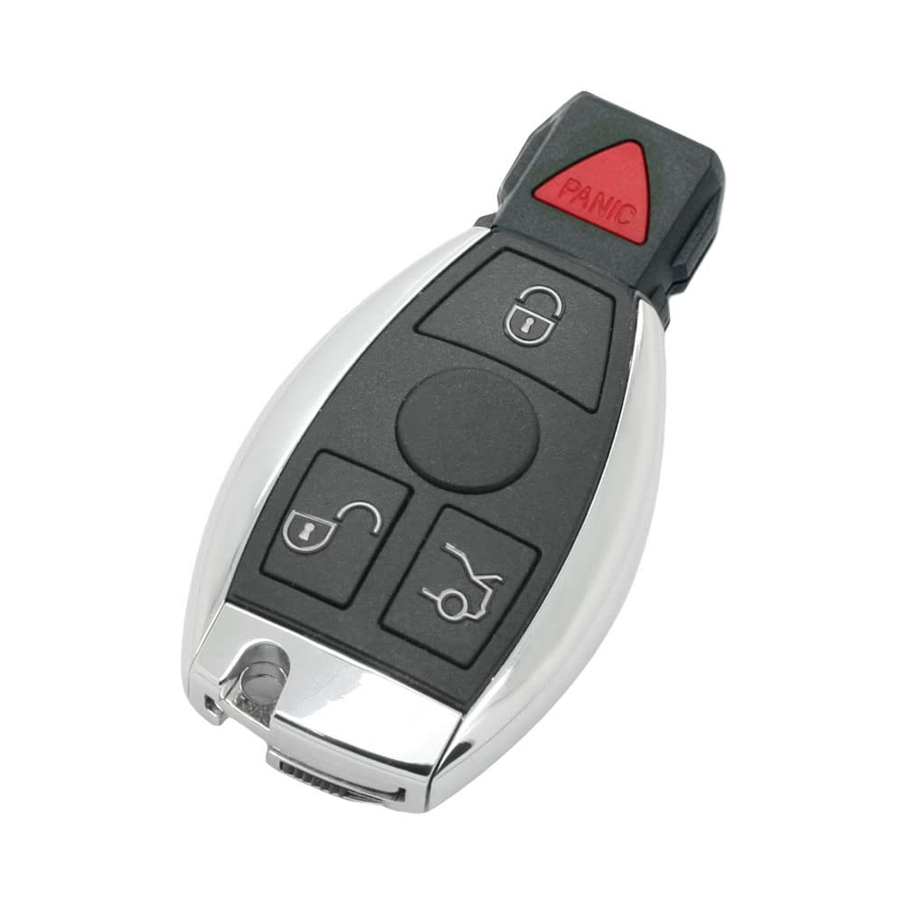 BROVACS Modified Upgraded Key Shell Compatible with MERCEDES BENZ NEC Model 4 Button 3B+1 Smart Keyless Entry Remote Key Case Fob PG950B