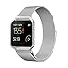 Andyou Fitbit Blaze Band with Frame, Stainless Steel Replacement Adjustable Band with Metal Frame for Fitbit Blaze Women Men,Silver Small