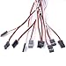 Qunqi 10packs 300mm Male to Female Servo Extension Lead Wire Cable for KK MWC Eagle Control Board