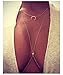 BeOne® New Ladies Bikini Moon Diamond Crystal Charm Crossover Harness Waist Belly Body Chain Necklace