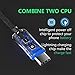 USB Type C Cable rnairni Smart LED Auto Disconnect Quick Charge 3.0 Lightning Charge Cable - For MacBook Pro,Samsung Galaxy S8+/S8 Edge,Google Pixel,LG G6/G5,HTC 10 & More (Black)
