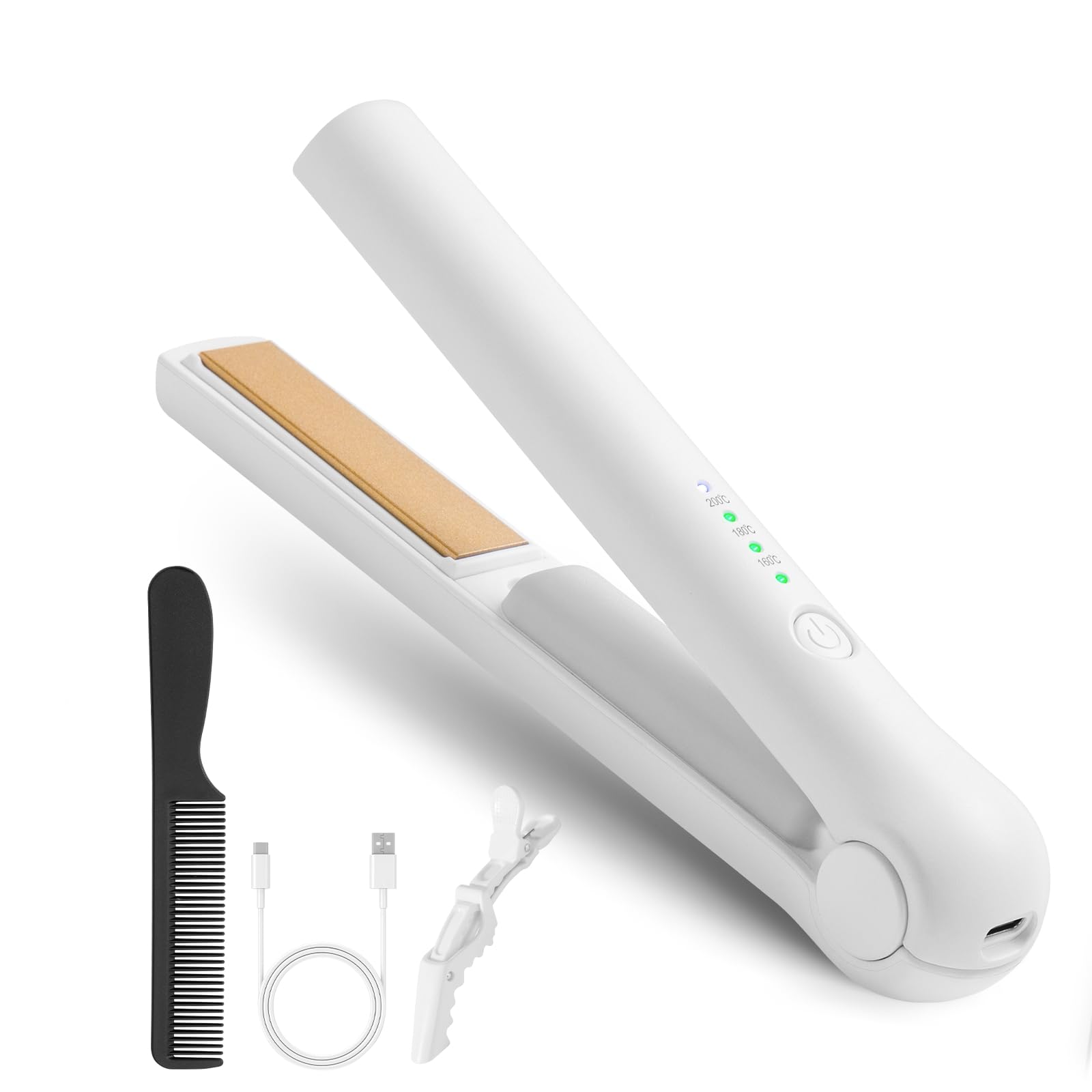 ヘアアイロン ストレートアイロン コードレス 【2026年最新 電動車級パワーバッテリー&革新収納口ック&三重安全認証】2WAY ストレート＆カール 持ち