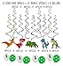 Dinosaur Party Supplies 30 Ct - Dino Decorations Hanging Swirl Dino Fossil Jurassic T-REX Party Decorations Dinosaur Birthday Party Supplies Ornaments Plus 8 Balloons