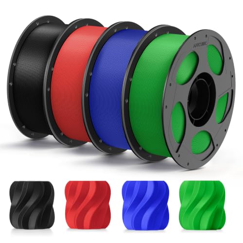 ANYCUBIC PLA+ Filament 1.75mm, 4KG Schwarz Rot Blau Grüner Blitz