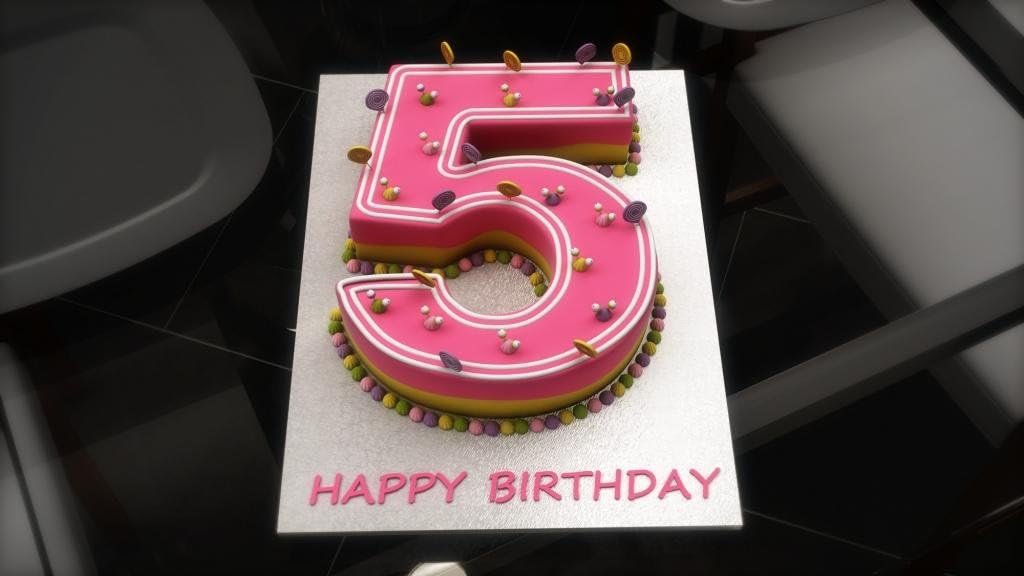 EUROTINS Large Number Birthday Wedding Anniversary Cake Tin - Cake Pan (5), Silver - Image 5