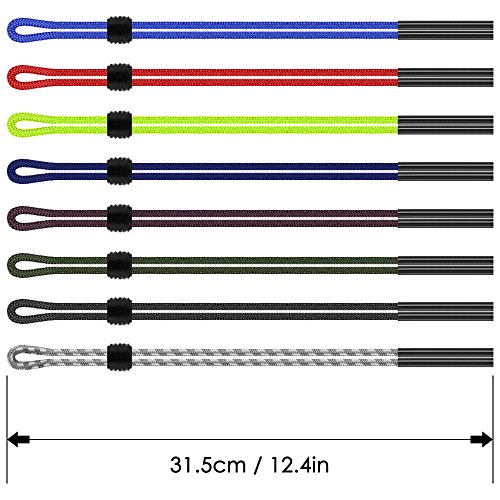 image for 8 Pcs Sunglass Holder Strap, SENHAI Multi-Color Adjustable Securely Ne